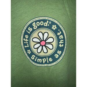NWT Life is Good Womens Semi-Fitted Long Sleeve T-Shirt "Simple as That"--Medium